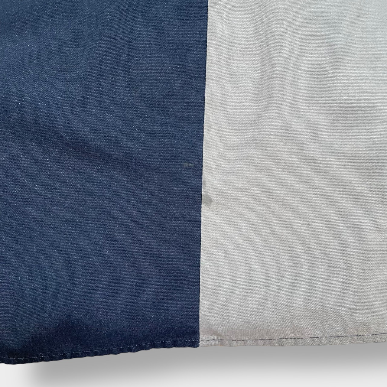 【Dickies】ワークシャツ 企業系 企業ロゴ ワンポイント ワッペン 4X ビッグシルエット 切替 ディッキーズ us古着