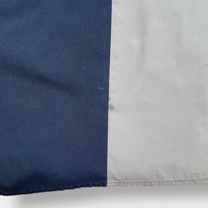 【Dickies】ワークシャツ 企業系 企業ロゴ ワンポイント ワッペン 4X ビッグシルエット 切替 ディッキーズ us古着