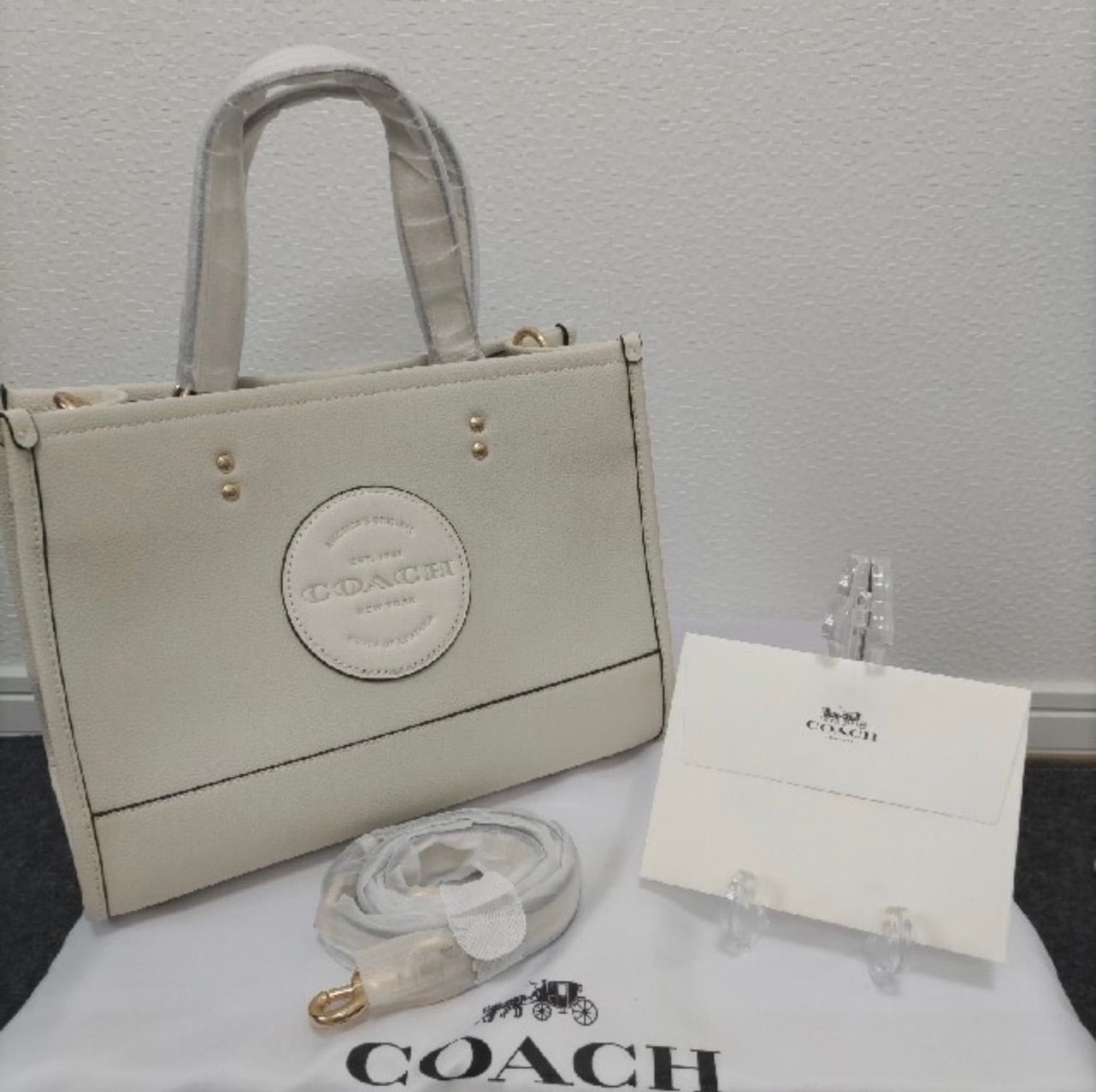 COACH コーチ デンプシーキャリオール ショルダー ハンドバッグ ブラック