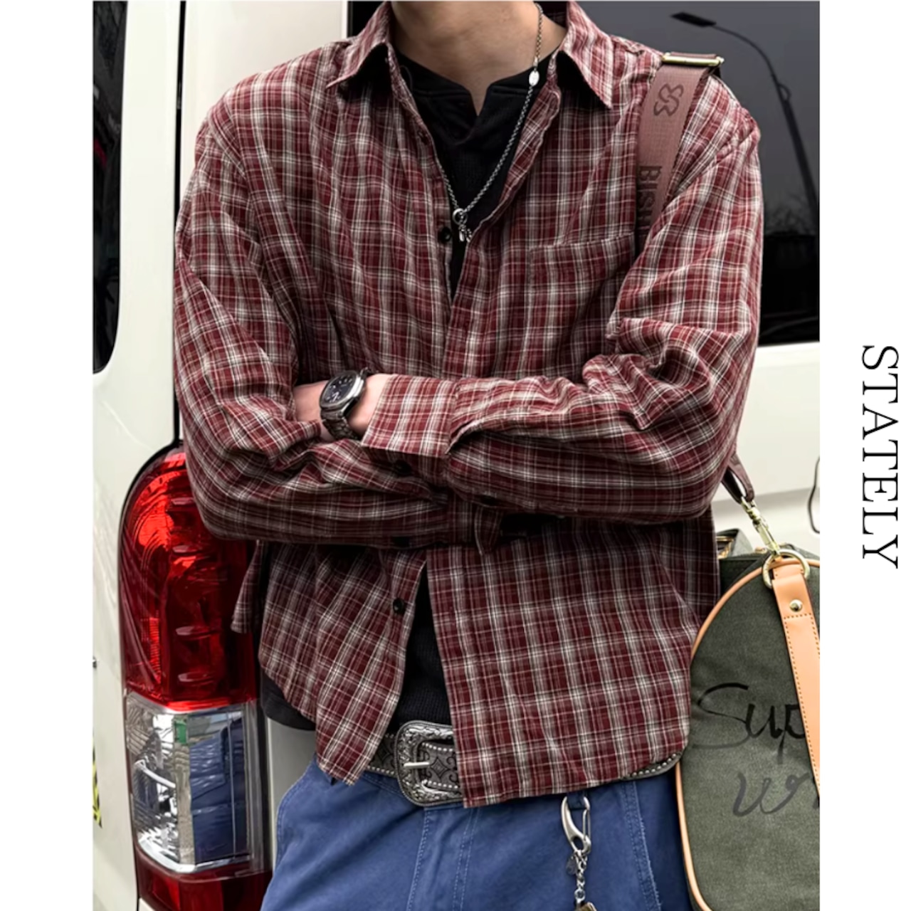 Vintage Check シャツ_T32・画像2