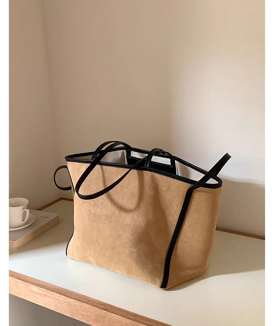 スエード調◆トートバッグ【e-70838】