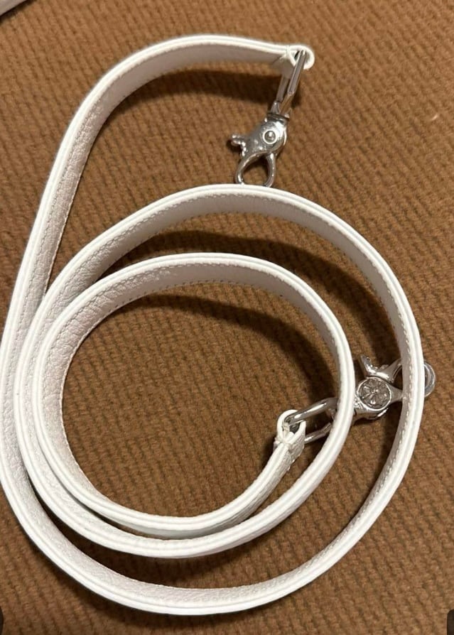 CHROME HEARTS クロムハーツ ダガー 白 バッグ ホワイト レザー