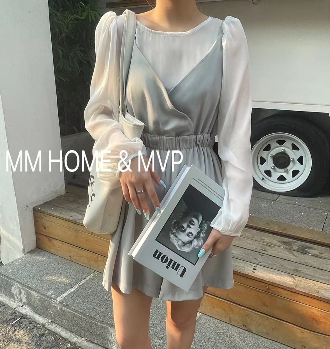 ブラウス×サロペットセット　AJ42441-2063