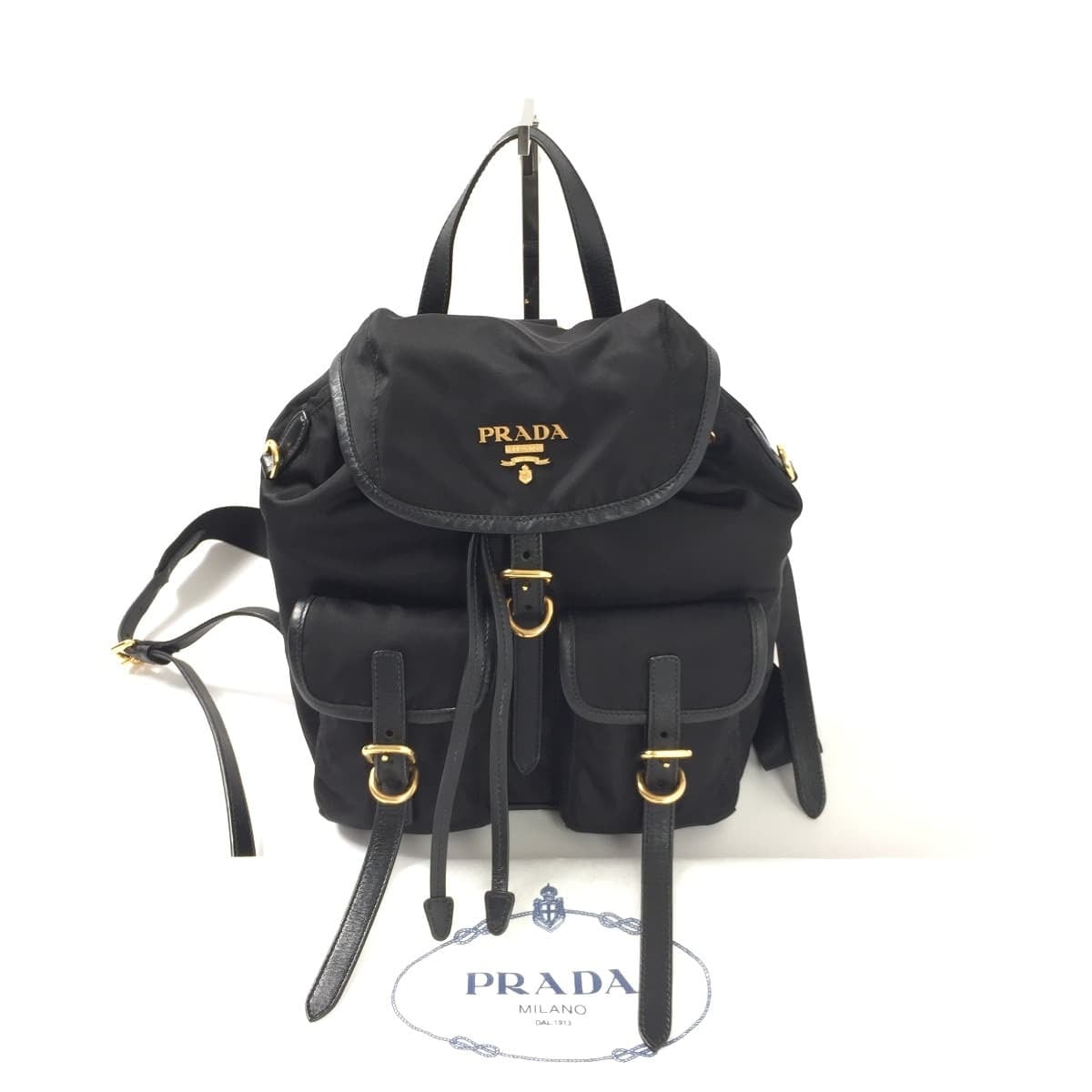 PRADA プラダ 2020 ナイロンリュックサック バックパック 1BZ677 黒