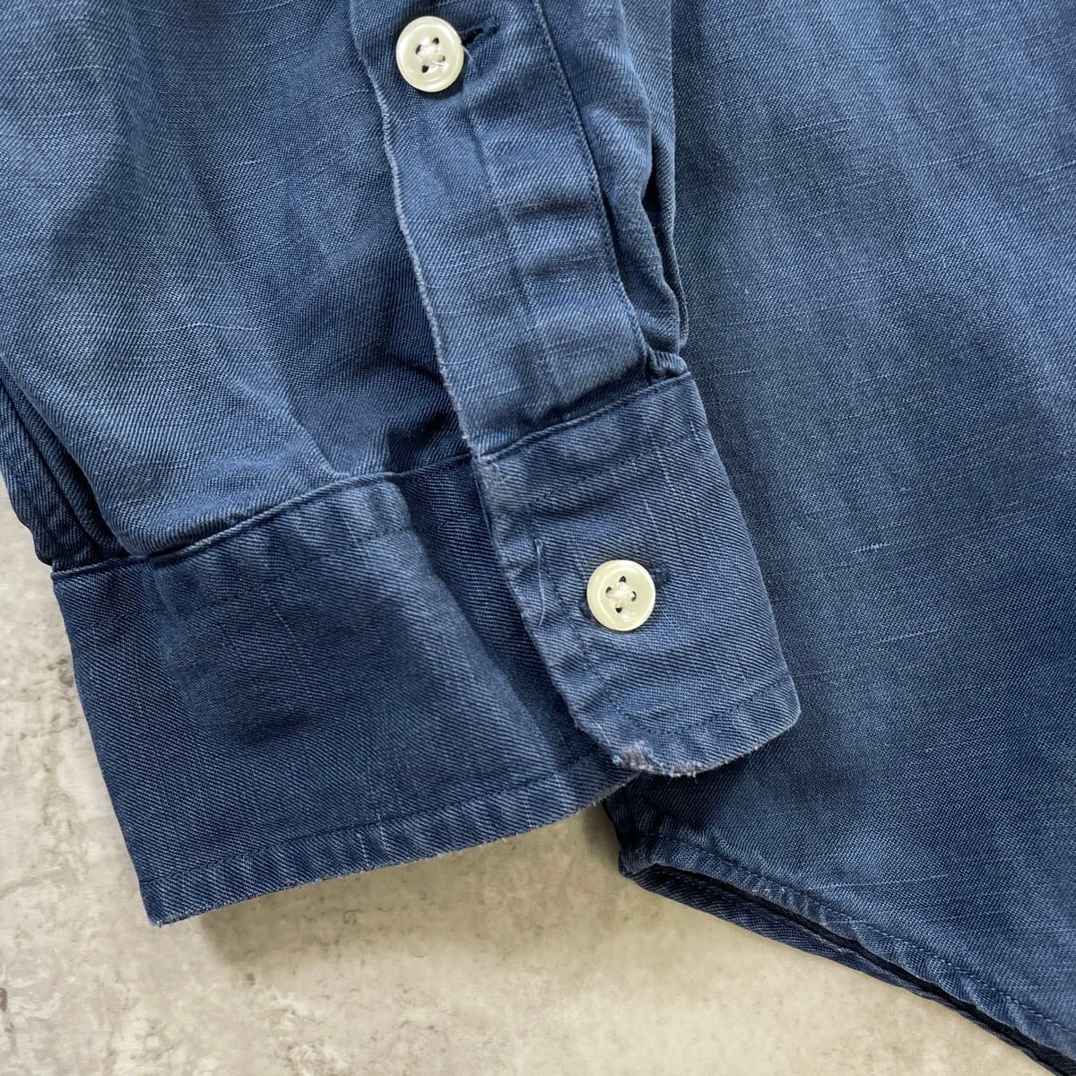 90年代 Ralph Lauren ラルフローレン BLAKE リネン×シルクシャツ