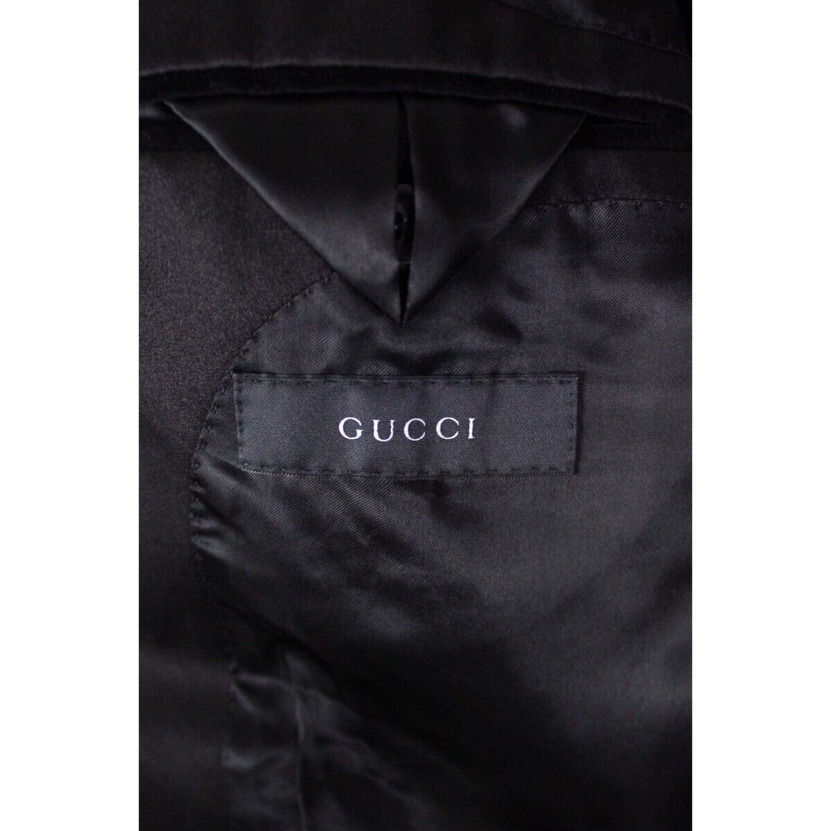 タグ付き新品未使用 GUCCI ベロア テーラードジャケット Made in