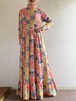 "Archives" 1960s Vintage "Saks Fifth Avenue"Patchwork Pattern Dress
