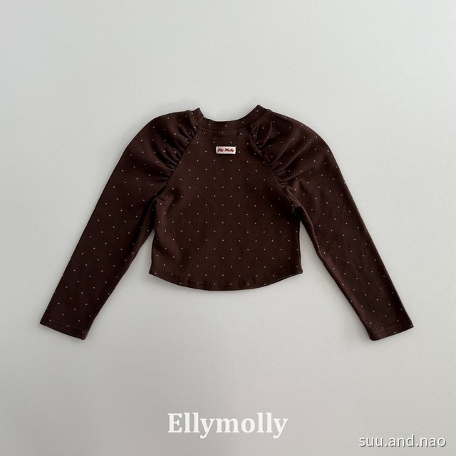 取寄:ELLYMOLLY ジゼルドットシャーリングT※送料無料