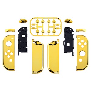 【数量限り】eXtremeRateスイッチ ジョイコンに対応用交換シェル、メタリッククロームのジョイコン switchとswitch 有機elに対応用ハンドヘルドコントローラーハウジングケース、フルセットボタン付き、ジョイコンに対応用DIY交換ケース（ジョイコン switch本体ではありません）【クロームゴールド】