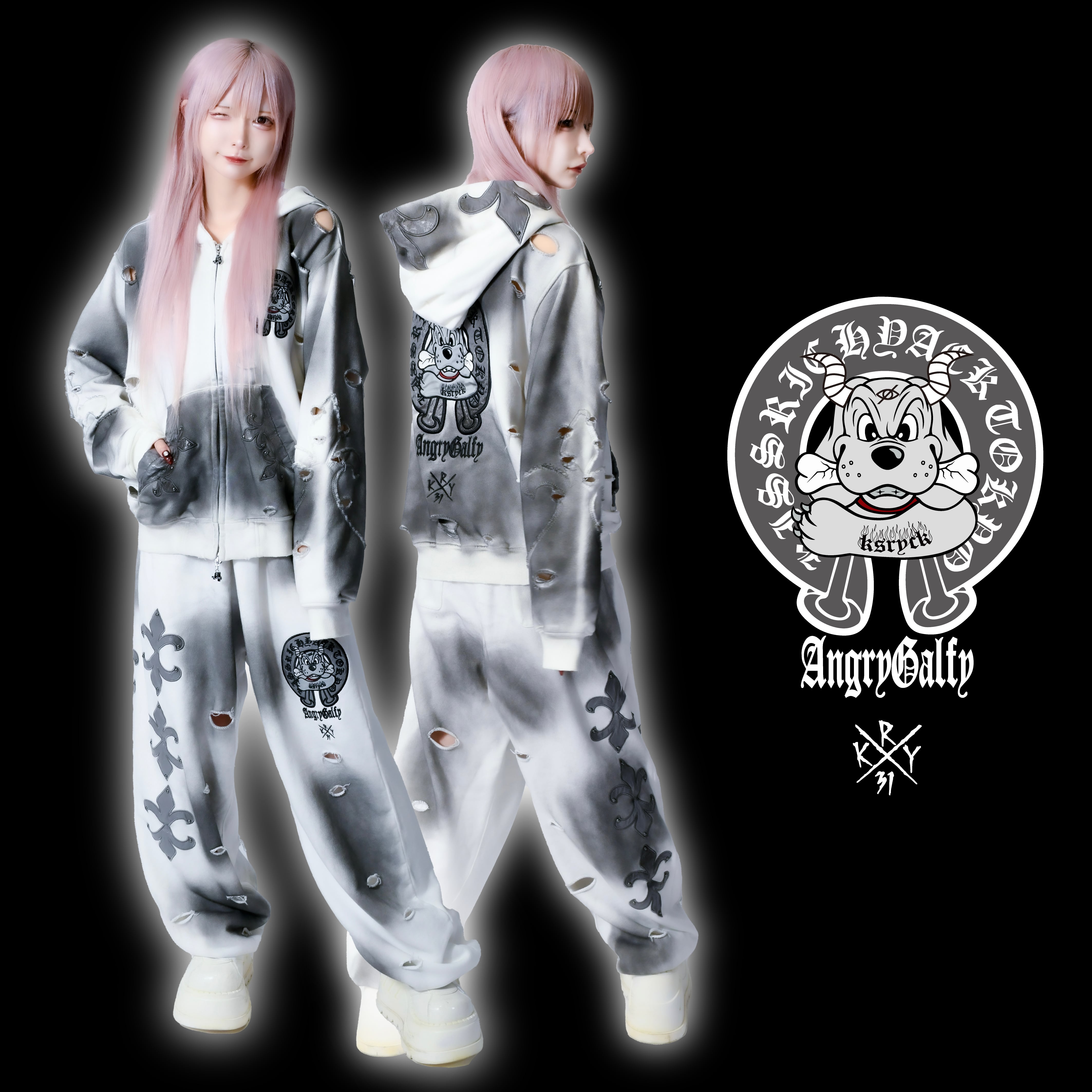 即納】「蹴威の百合の紋章パーカー」 | KRY clothing