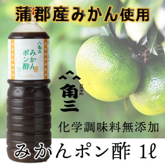 蒲郡産のみかんを使ったみかんポン酢 500ml | 角三 オンラインショップ