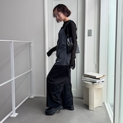 マットサテンミディアムcamisole/チャコールグレー