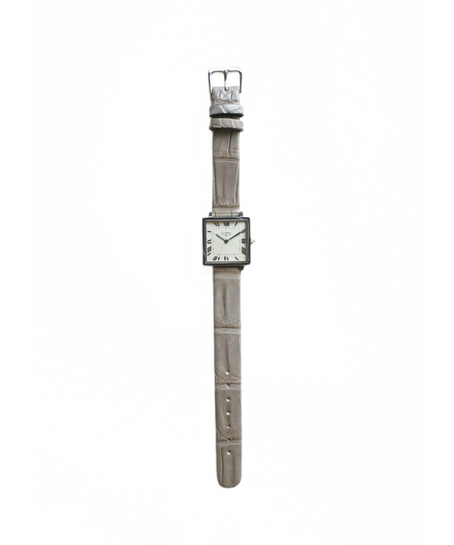 VAGUE WATCH CO. / Carré Crocodile 25mm/14mm (SS/CHAMPAGNE×GRAY)