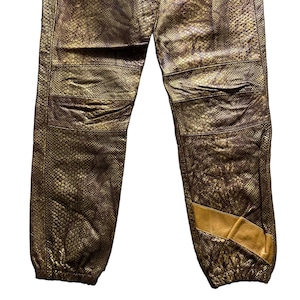 unknown vintage leather biker pants