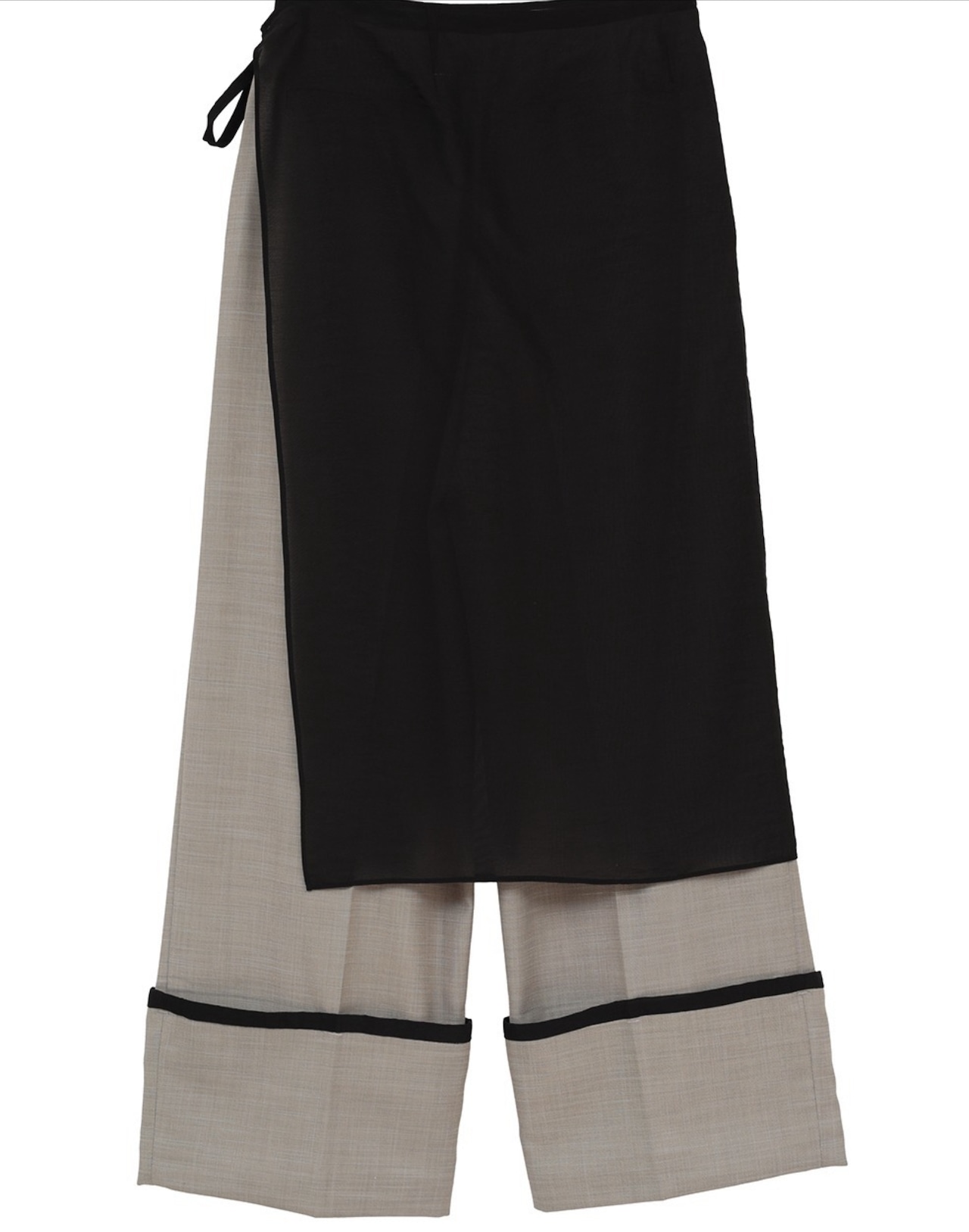 MANOF SKIRT LAYERED WIDE PANTS