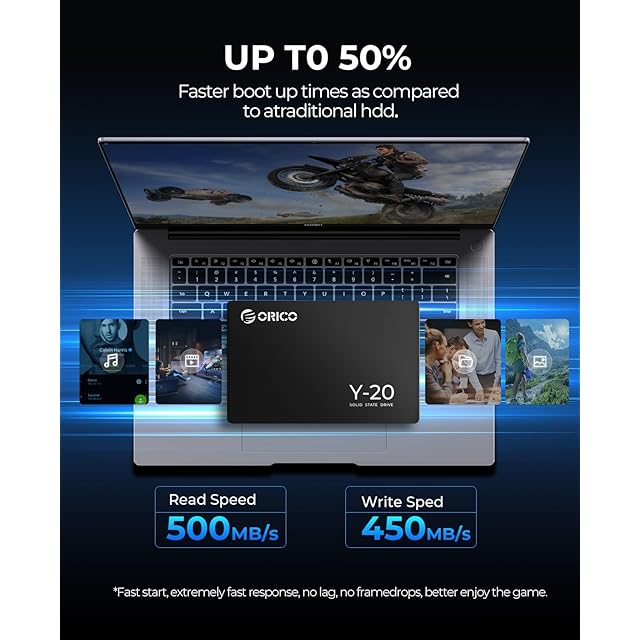 ORICO Y-20 4TB SATA III SSD 新品未開封 ORICO Y20 4TB 内蔵型SSD 2.5インチ 7mm 3D NAND採用 SATAIII 6Gb/s