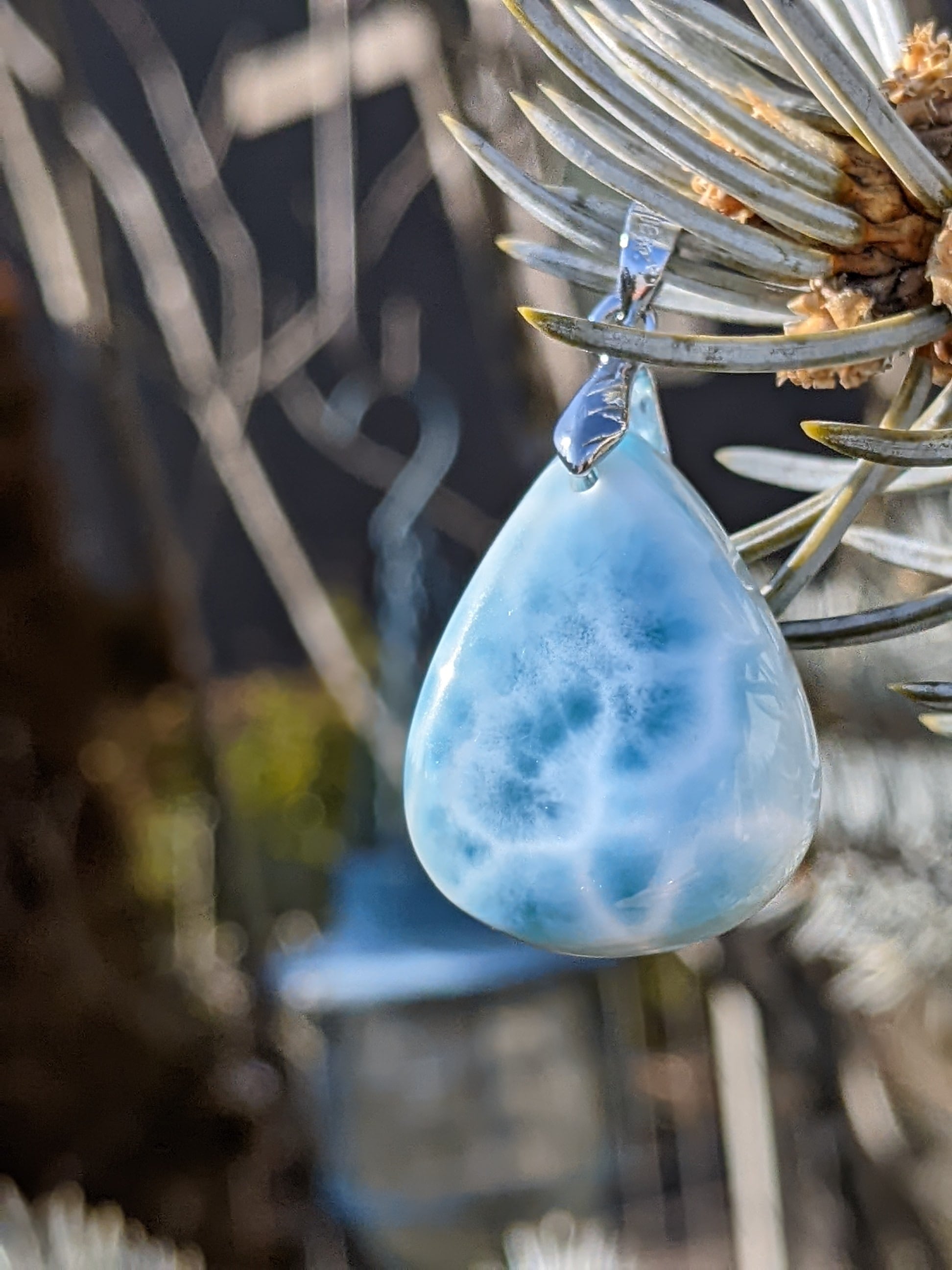 ラリマーペンダント|海のエネルギーを宿すヒーリングストーン