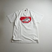 90s USA　車　イベント　両面プリント　シングルステッチ　Tシャツ　ホワイト　L 古着