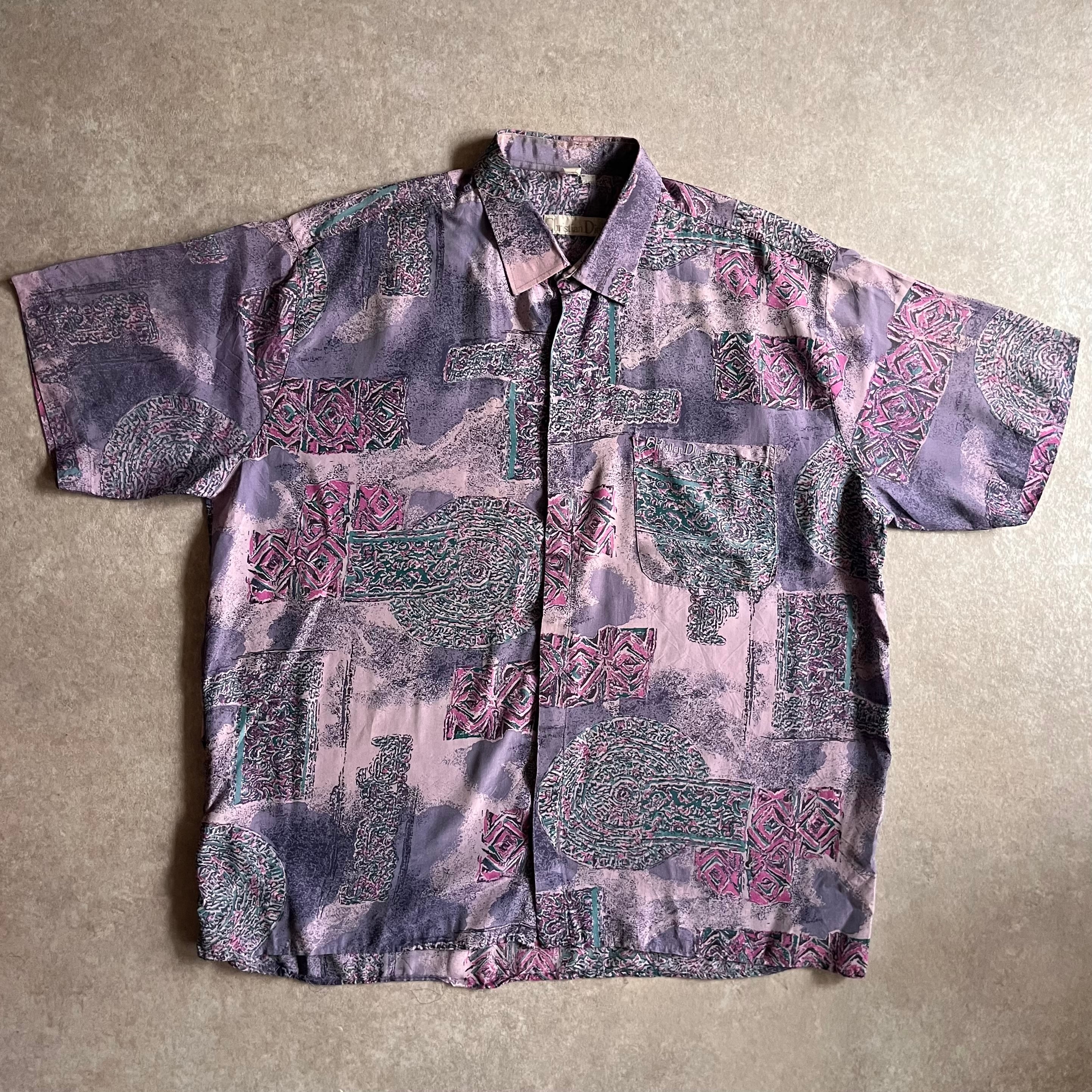 1980s~1990s Christian Dior S/S Silk Shirts XXL