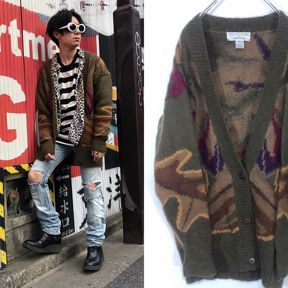 モヘアカーディガン 希少 古着 古着屋 ヴィンテージ ビンテージ レア  