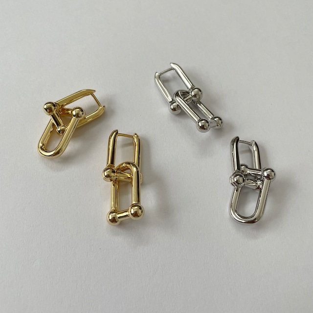 key pierce　(ピアス/silver925/フープピアス)
