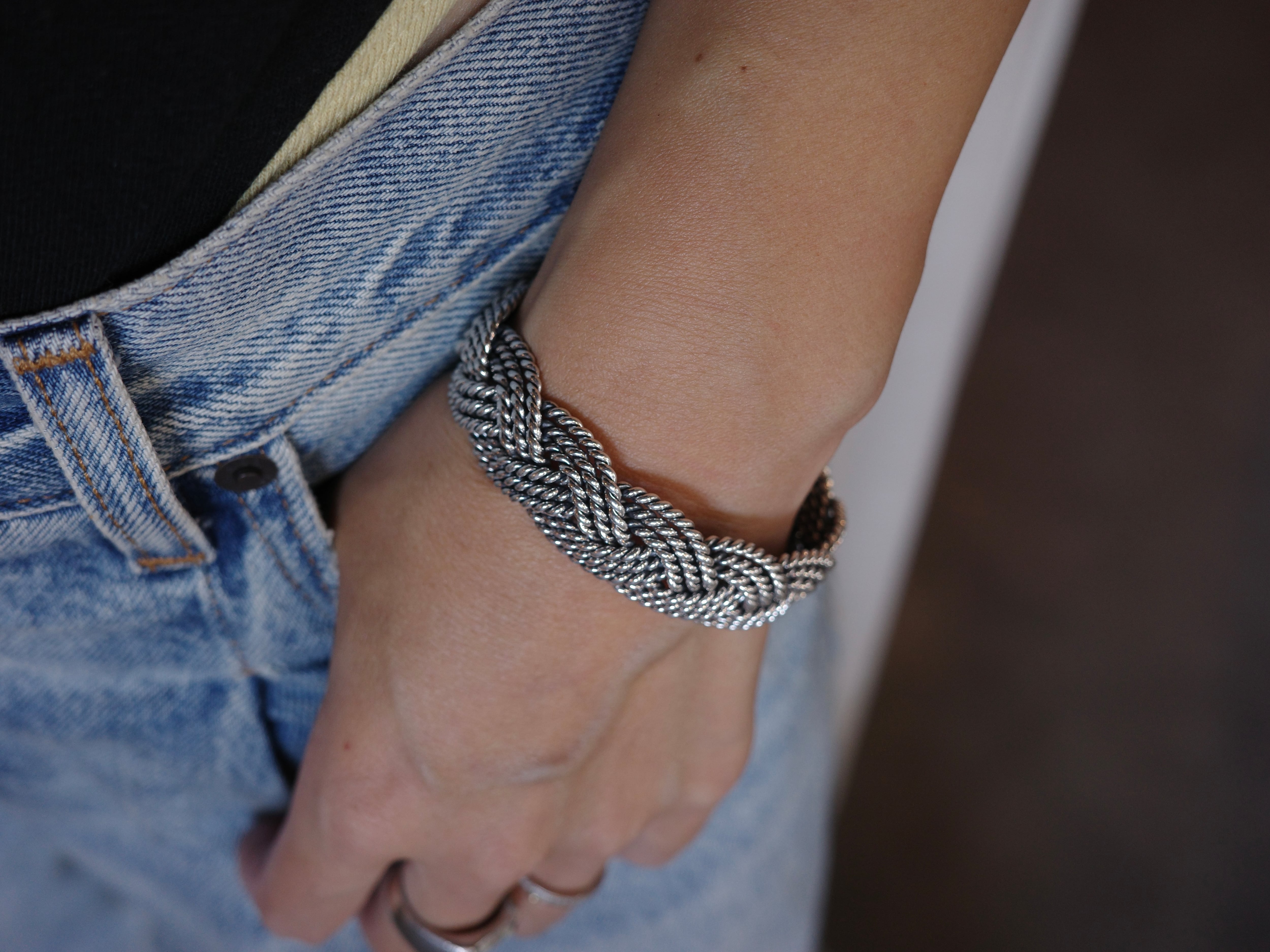 OX JEWELRY Silver Curve Bangle MB バングル OX JEWELRY Silver Curve 