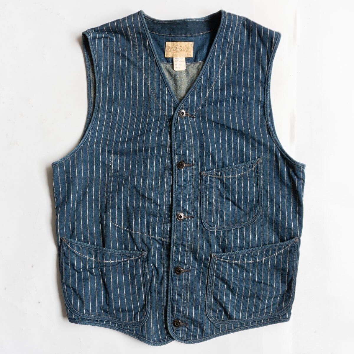 美品/ビッグサイズ】 ANATOMICA 【BEACH CLOTH VEST】 44 ビーチクロス