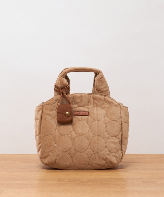 toleur(トーラ) ベロアドットステッチトート 13003-BE(ベージュ)