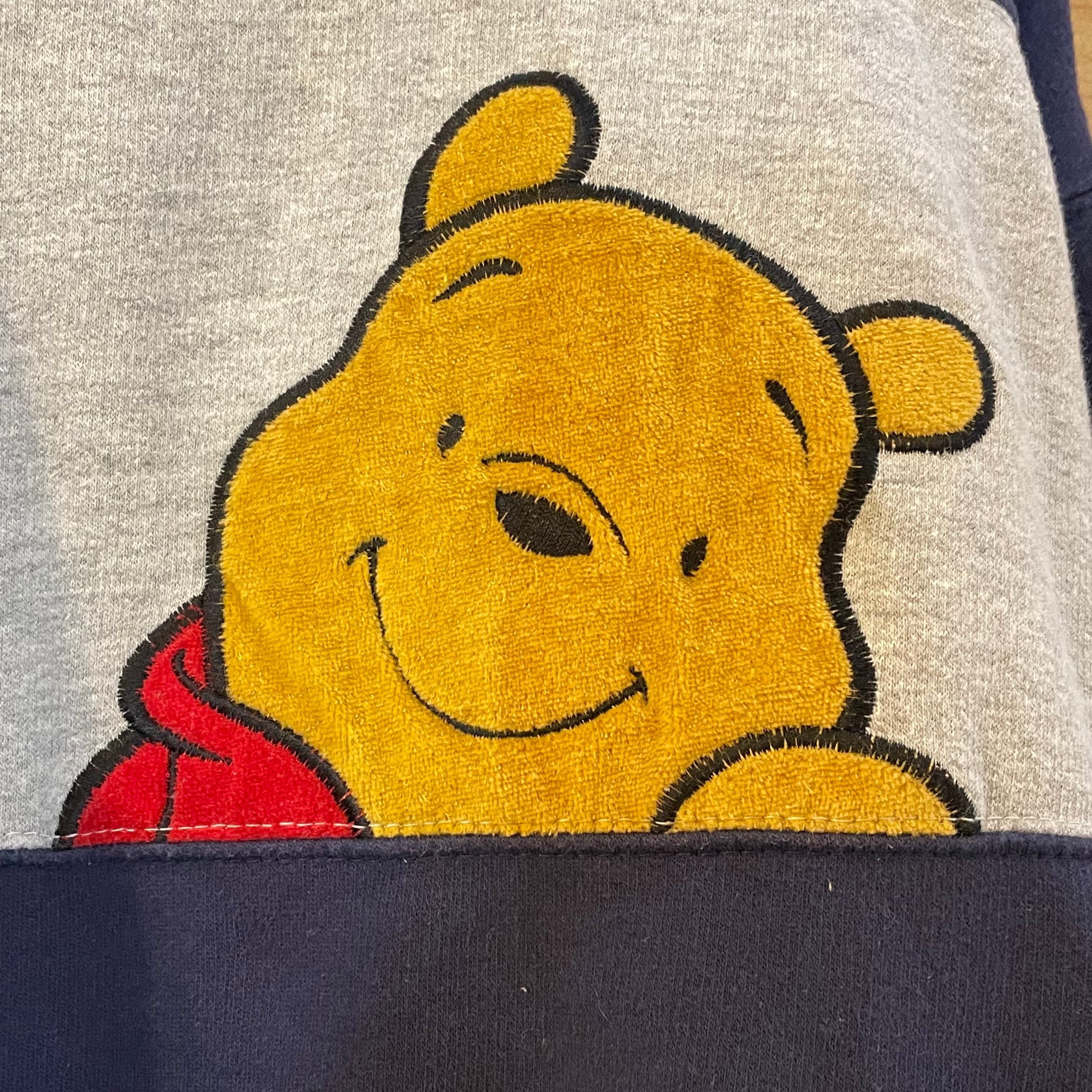 Disney】Pooh プーさん 刺繍 スウェット トレーナー ディズニー L