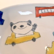 村田菜穂美作　楕円中ボウル  アニマルくるま [ 2104130001208 ]