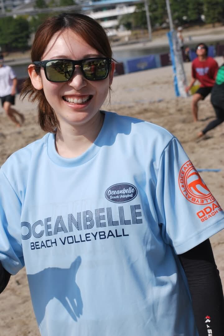 OCEANBELLE ODAIBA BEACH VOLLEY 2025（ライトブルー×ネイビー×袖