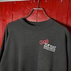 CROCES TOPHAT Barヴィンテージスウェット　ブラックフェード　バックプリント