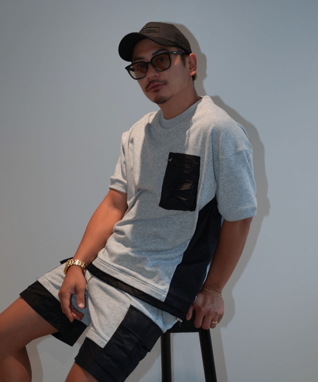 【#Re:room】NYRON SWITCHING MA-1 SWEAT T-SHIRTS［REC766］