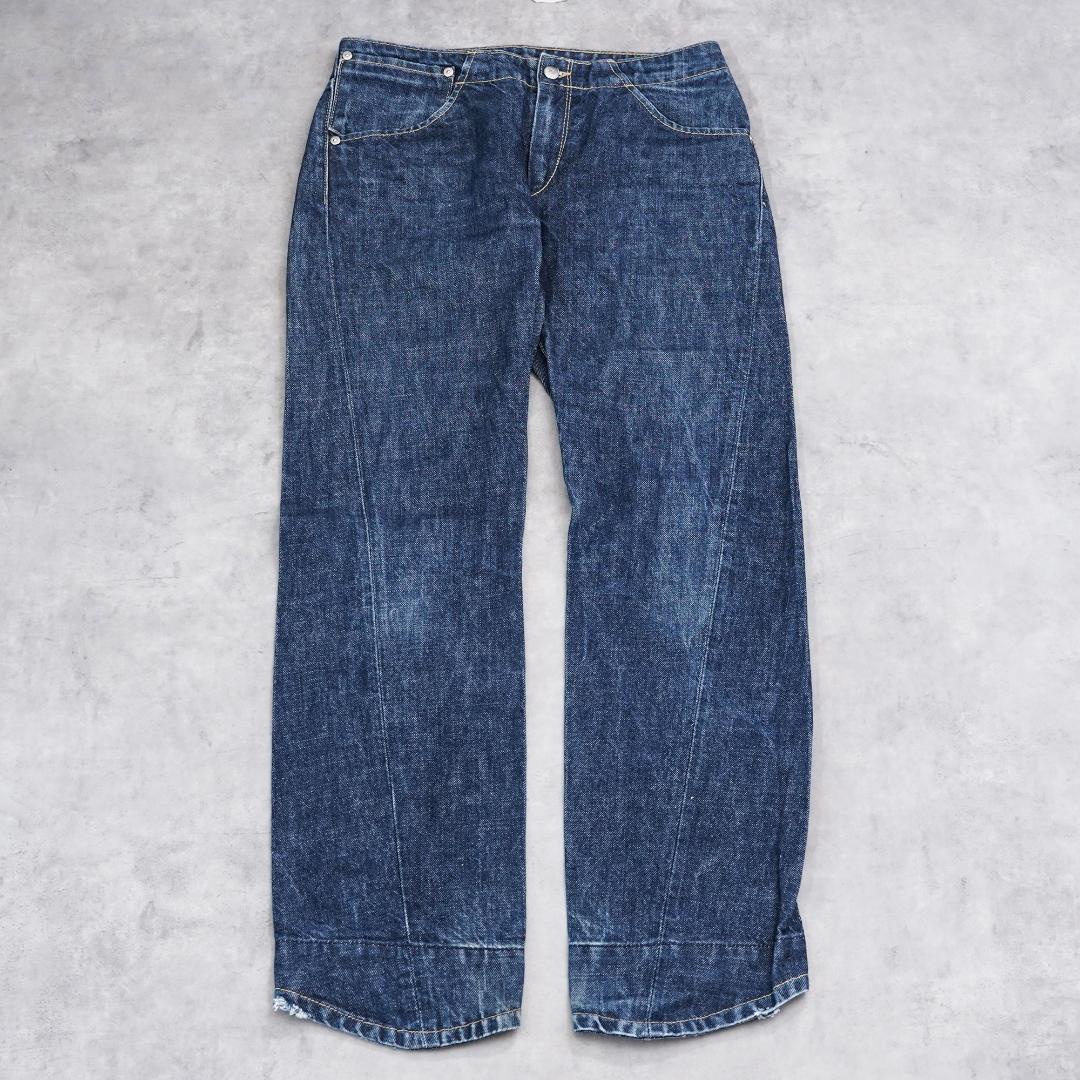 リーバイス エンジニアード ジーンズ ボトム W28 青 古着 立体 20202