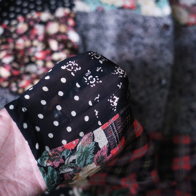 multi panel beautiful pattern over silhouette special see-through shirt