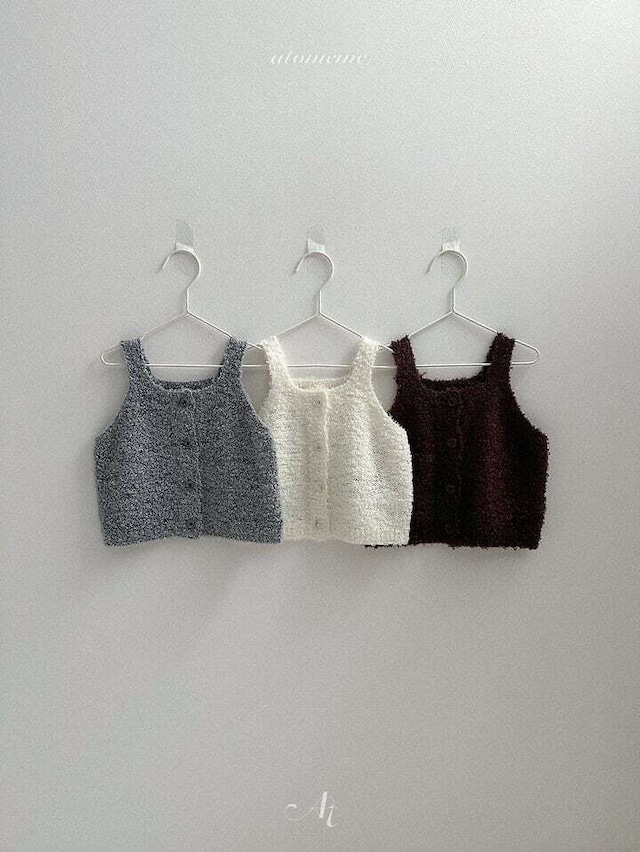 予約⌇atomeme / Ecru knit vest