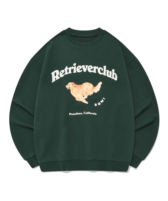 [RETRIEVER CLUB] RUNNING RETRIEVER CREWNECK [GREEN] 正規品 韓国ブランド 韓国代行 韓国通販 韓国ファッション