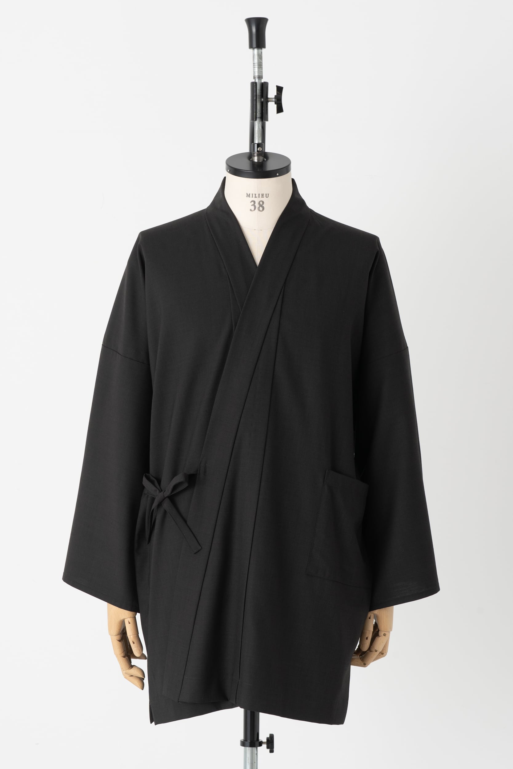 スカーフ / THE INOUE BROTHERS / Brushed Scarf / Pure Black | Y