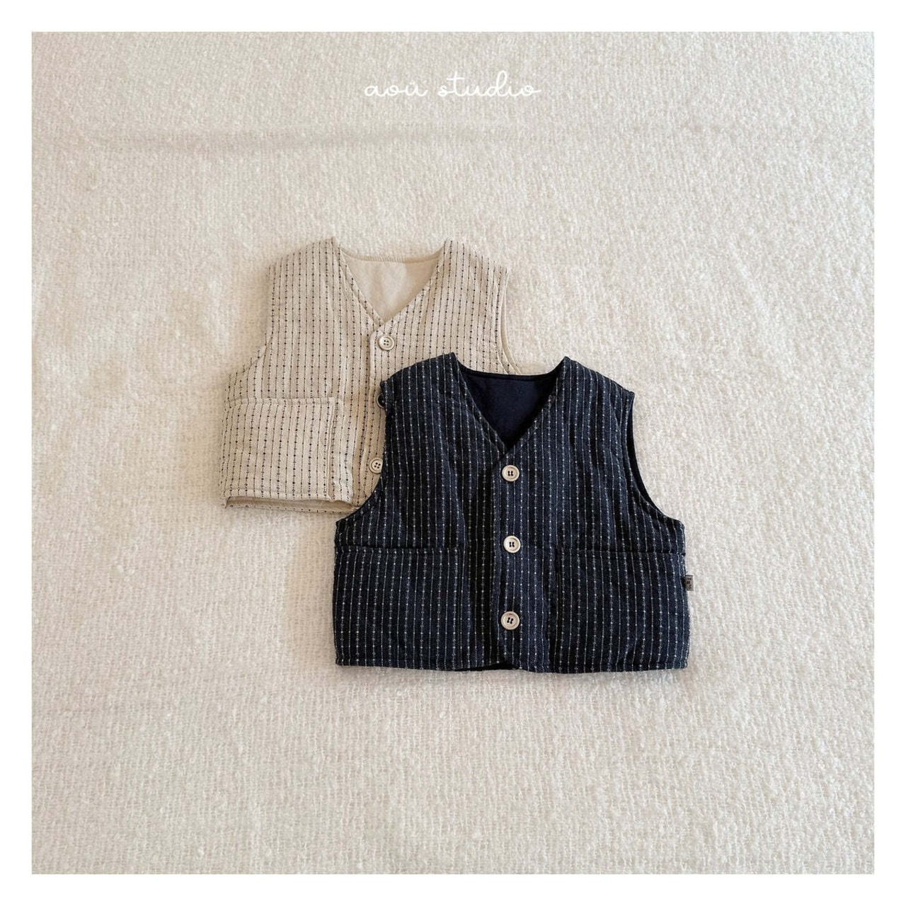 【取寄】aou studio エスニックベスト｜冬服｜韓国子供服