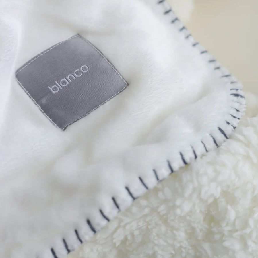 blanco | ダブルボアブランケット ベビー double boa blanket ホワイト