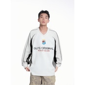ストリート GLFS Vネックメッシュ スポーツロングTシャツ T1808