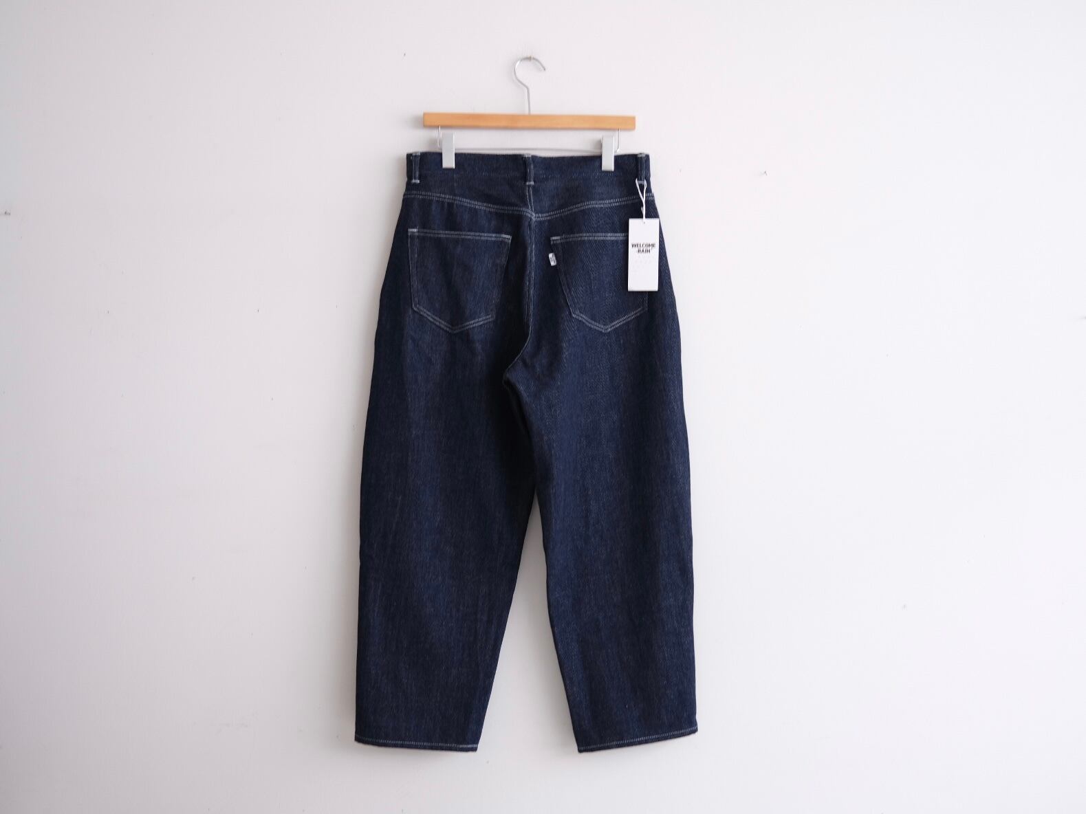 WELCOME RAIN 5pocket denim サイズ3 ネイビー 930dfa2acdc29c93f730f1e8b6ee95