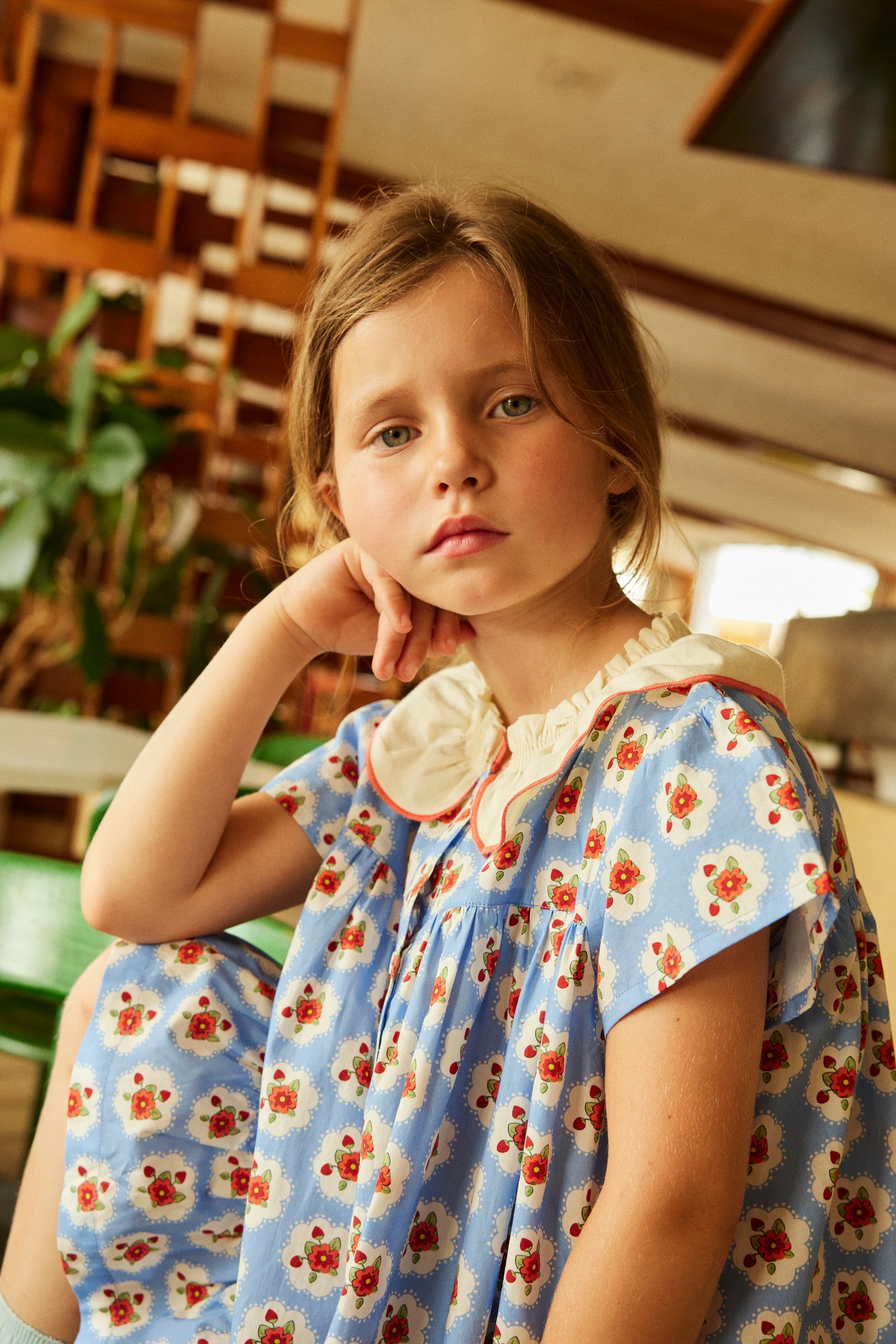 26SS】hello Simone(ハローシモーヌ)Charlize dress Provence(3y/4y/6y