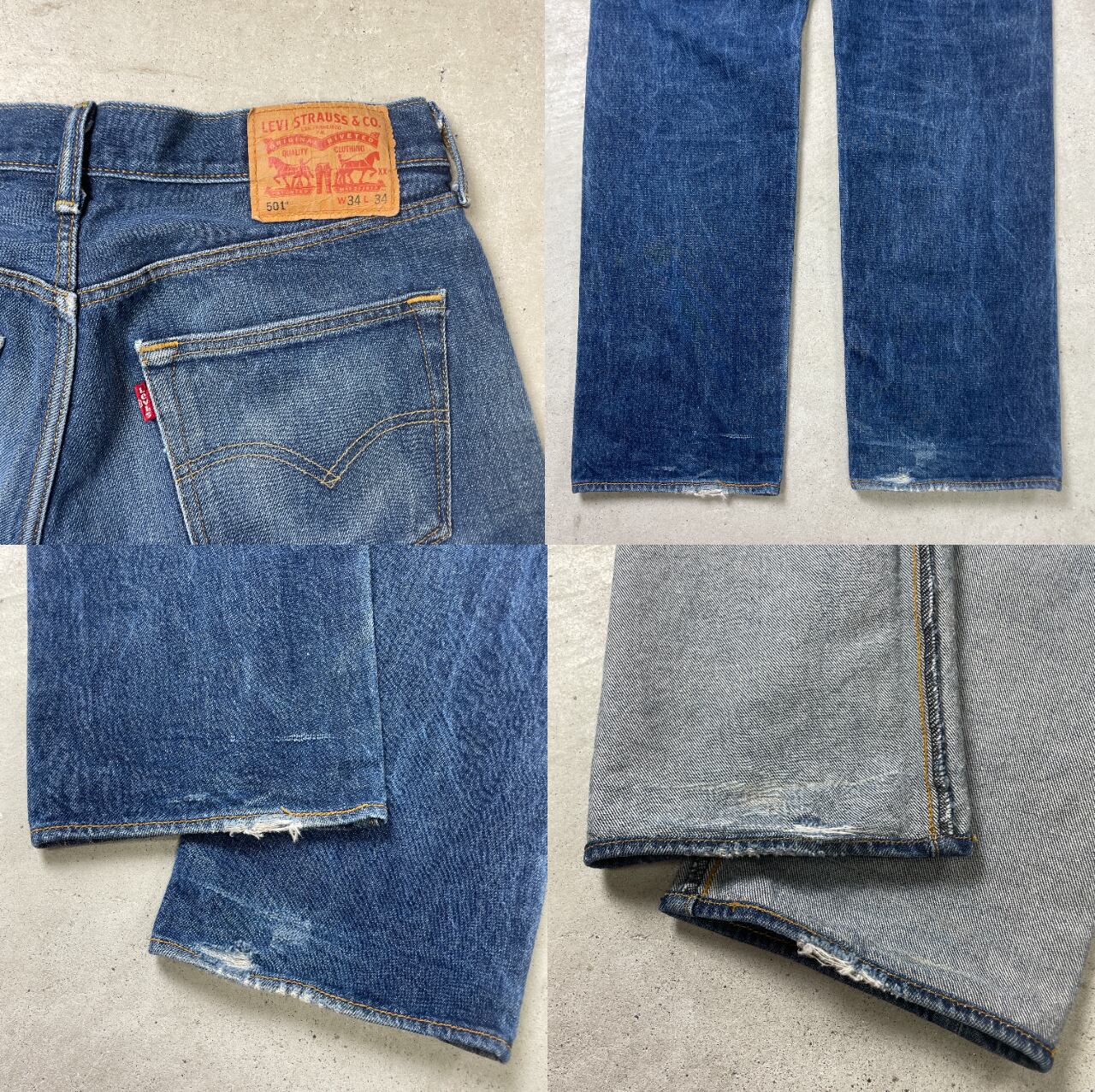 Levi's リーバイス 501 デニムパンツ ストレート メンズW34 古着