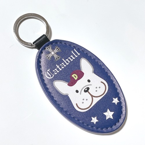 カタブル　レザーキーホルダー【ネイビー】