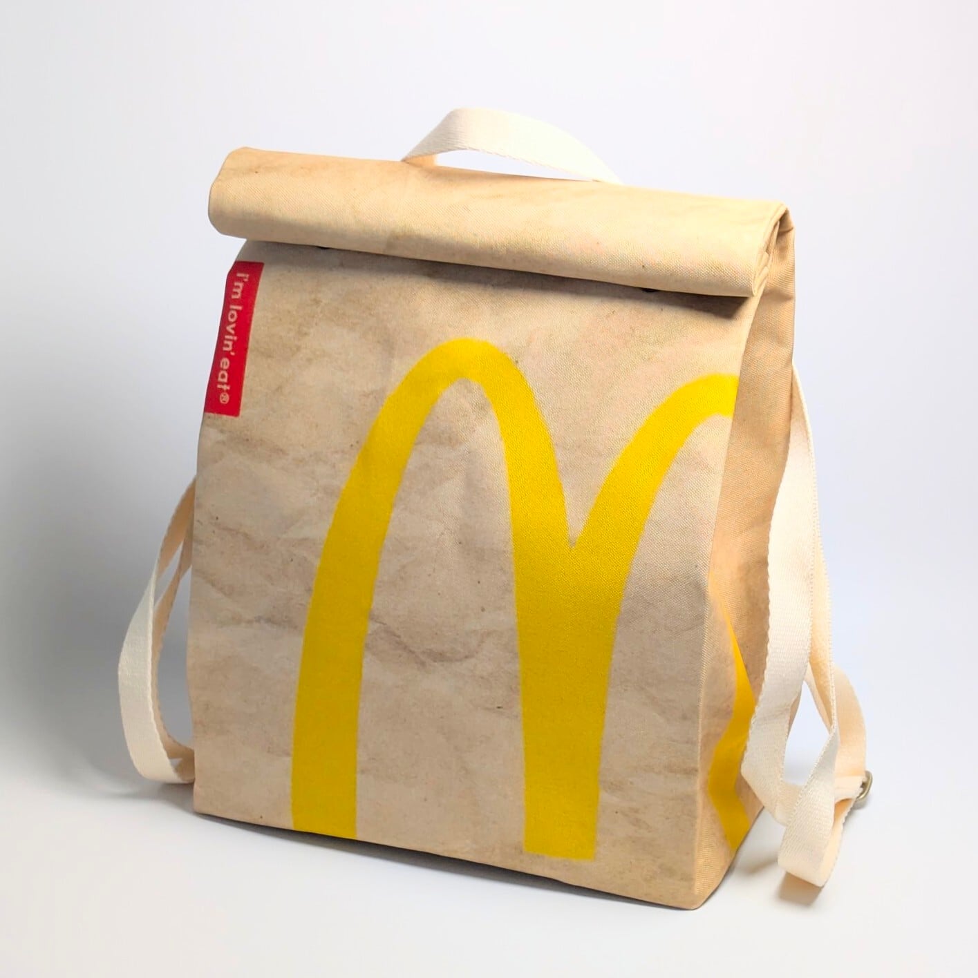 再入荷!【マクドナルド (McDonald) ロゴ】リュックタイプ*紙袋風〚アメリカン雑貨 アメトイ〛