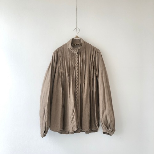 6.プリーツ シャツ   col.Khaki