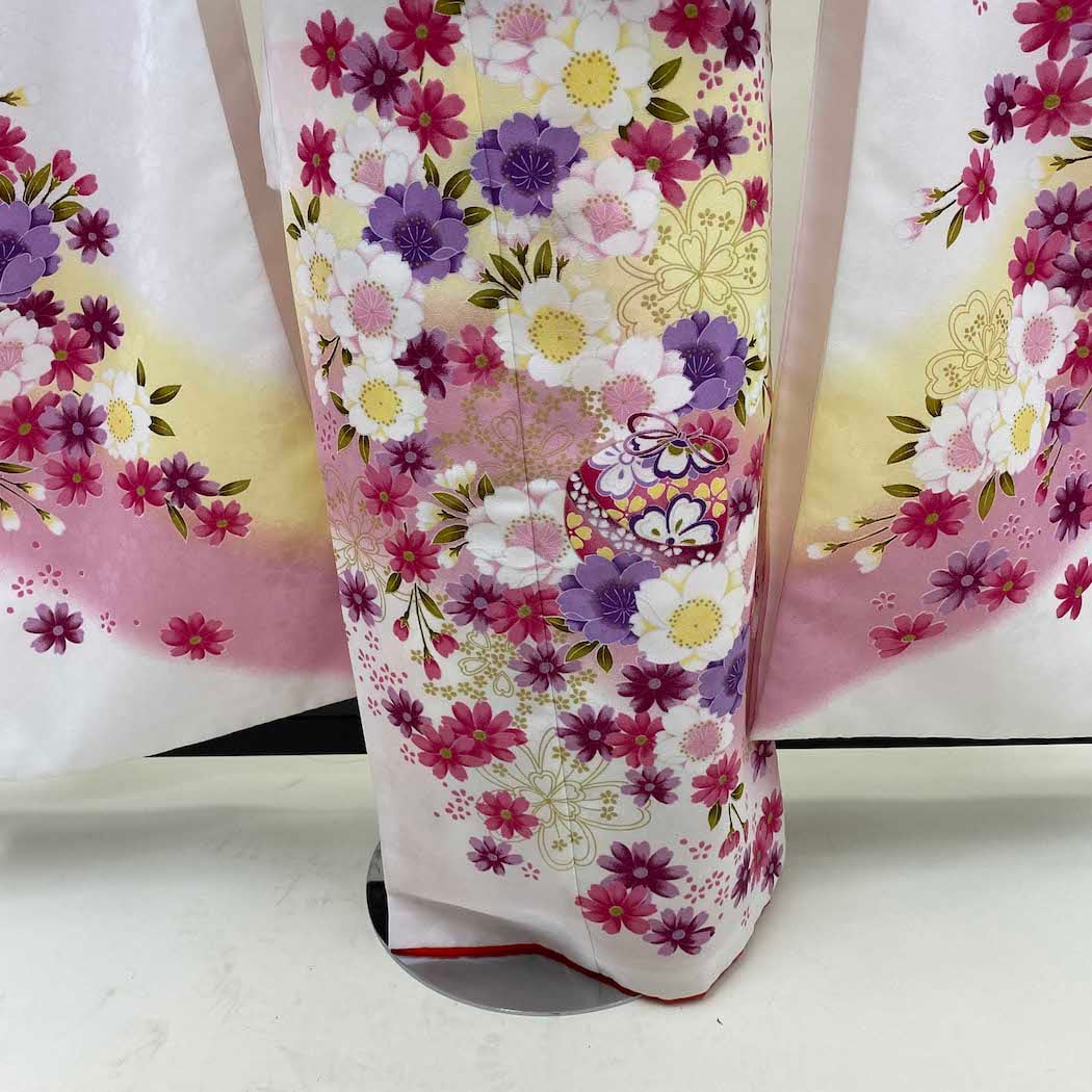 ピンク 花瓶刺繍 袋帯（玄関/入り口 帯のインテリア実例