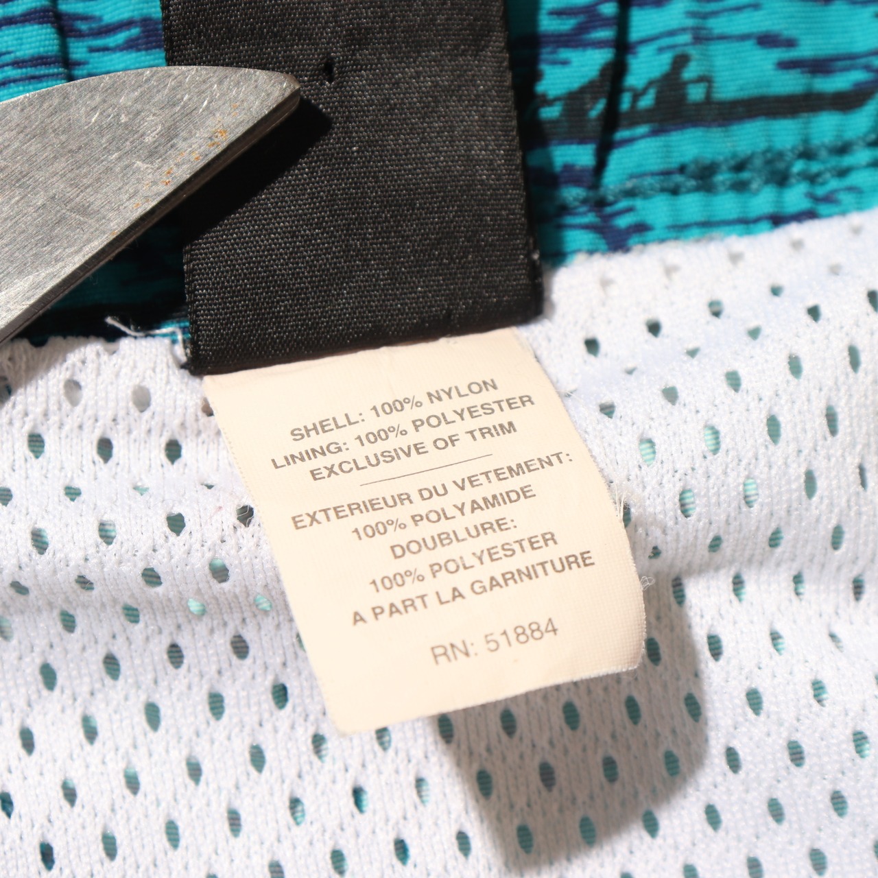 美品 XL 95年 波タグ リバーショーツ patagonia パタゴニア 水着 rivershorts カヌー カヤック スイムショーツ 総柄