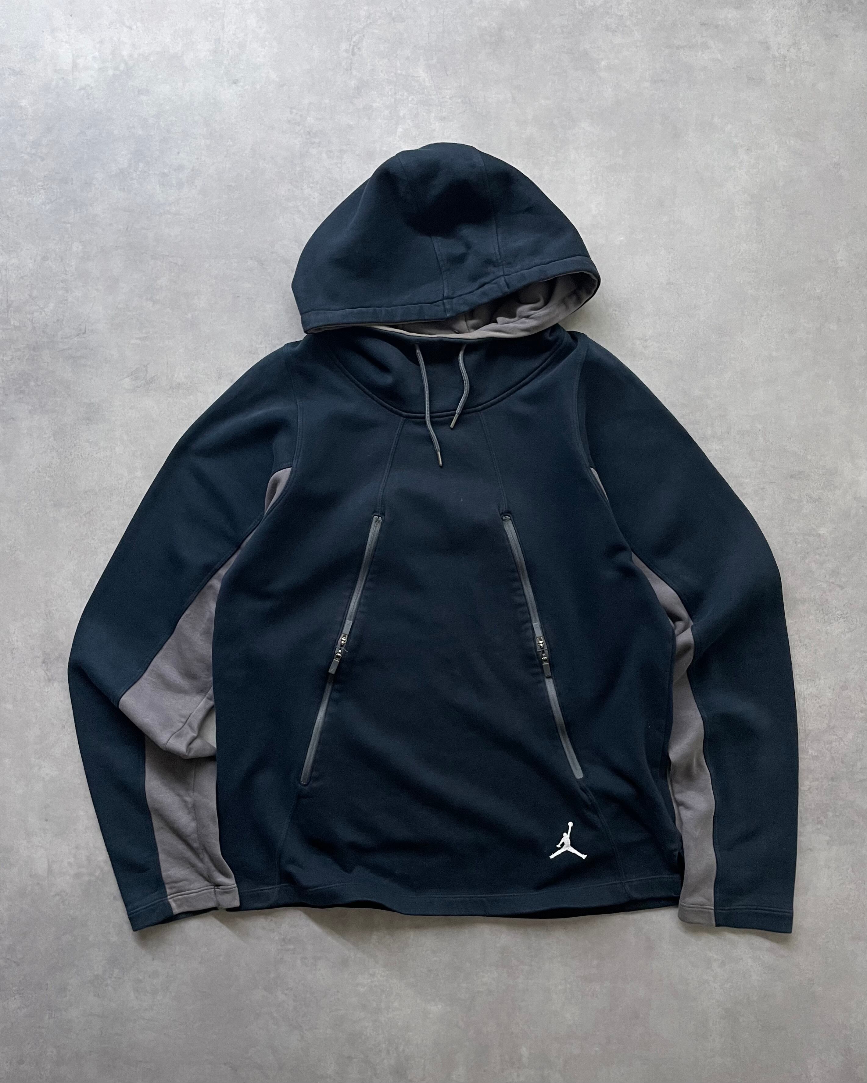 NIKE AIR JORDAN Zip-Design 2tone Sweat Hoodie
